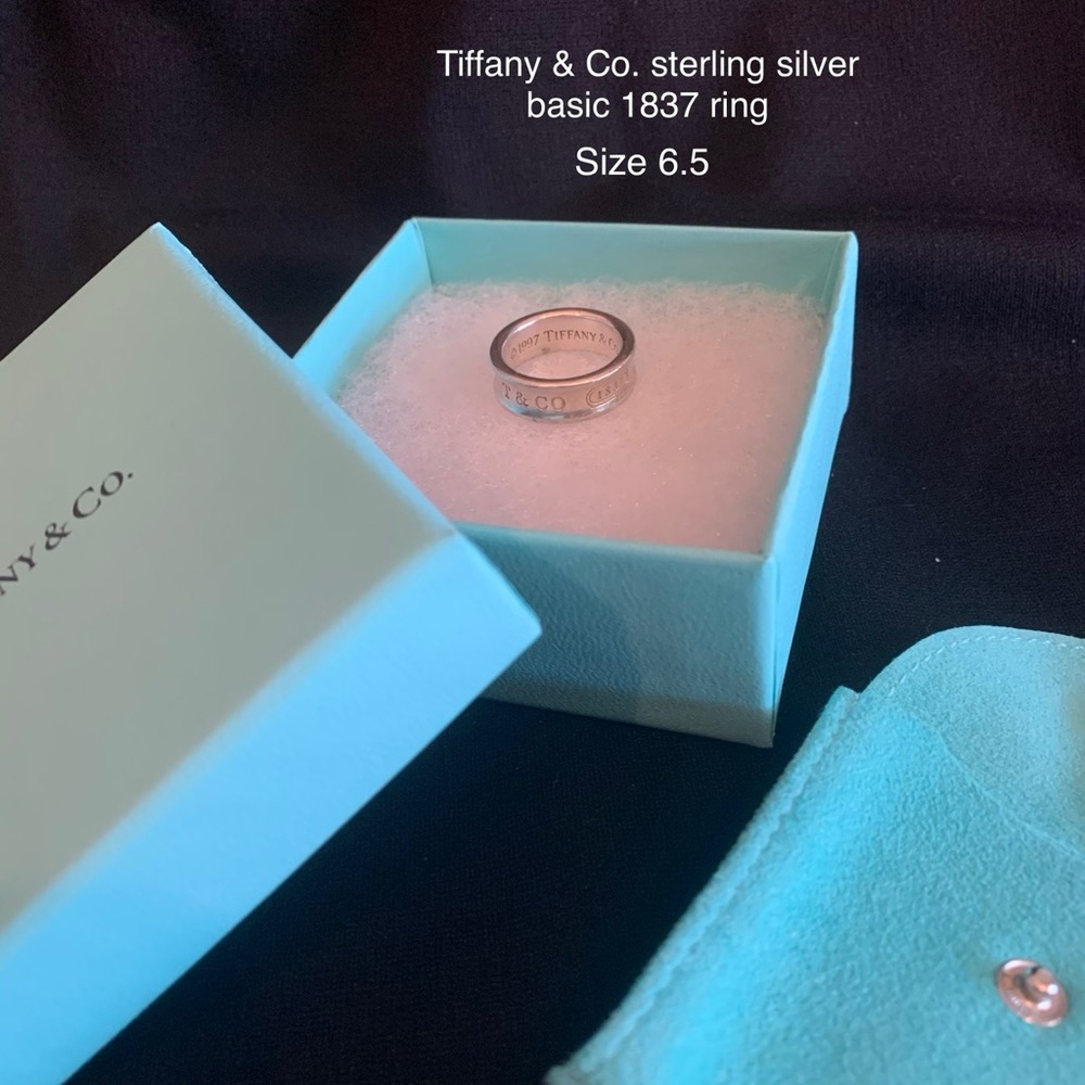 Tiffany & Co. Sterling Silver 1837 ring